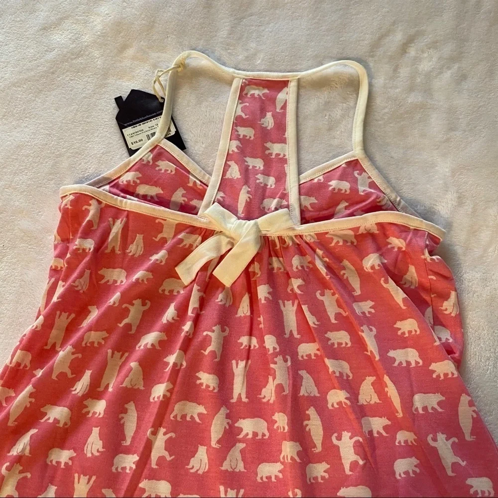 LBH by Hatley Tween Fuchsia Bears Tank Top Pink Size 12